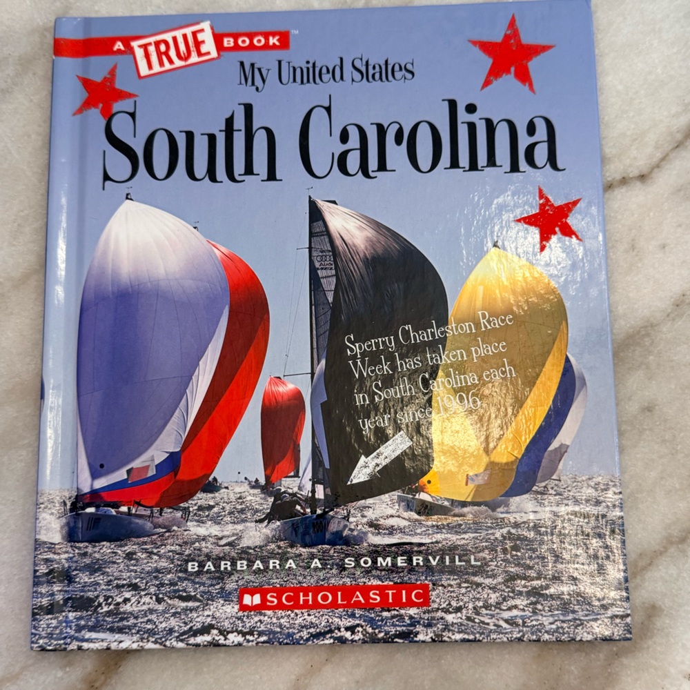 Scholastic My United States South Carolina Book with Red and Blue Accents